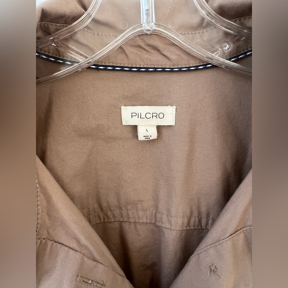 Pilcro Anthropologie Pintuck Mini Shirt Dress (Size L) - Picture 11 of 13